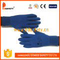 High Quality Dark Blue Cotton Gloves with Knit Wrist.